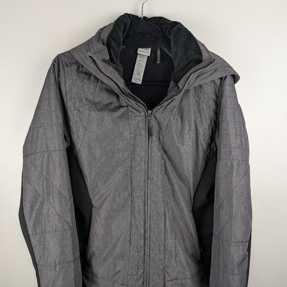 Champion Womens‎ Gray Full Zip Hooded Jacket Softshell Athletic Coat - Picture 1 of 4